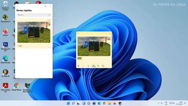20. Windows 11: Sticky Notes O Notas Rápidas