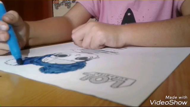 3 маркера челлендж. Жасмина рисует куклу L.O.L. Что же получилось? смотреть онлайн