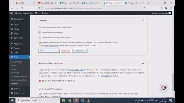 Learn WordPress (Lesson 6) : How to reset WordPress before changing the theme смотреть онлайн