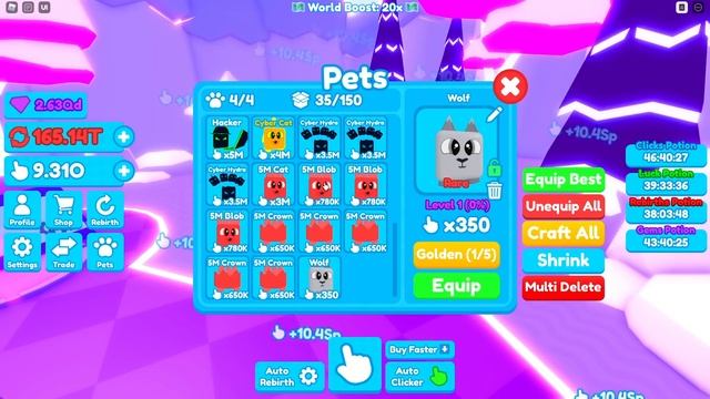 СДЕЛАЛ 999,999,999,999,999,999 ПЕРЕРОЖДЕНИЙ В ОБНОВЛЕНИИ REBIRTH CHAMPIONS X В РОБЛОКС! ROBLOX смотреть онлайн