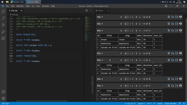 Apprendre et maitriser SQL : Les transactions смотреть онлайн