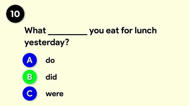 Simple Past Tense | Grammar Test смотреть онлайн