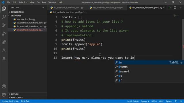 Python Course 2020 : Chapter03 - List Methods & Functions ( Part 3 ) смотреть онлайн