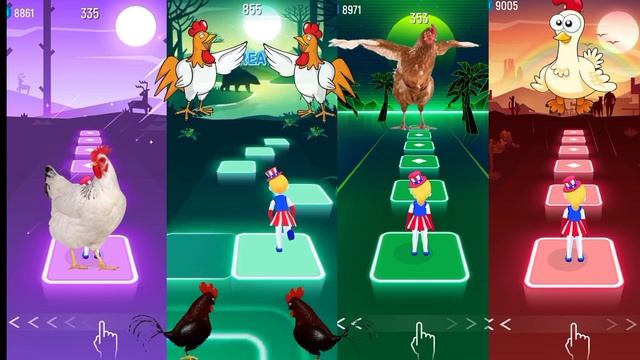 Chicken Dance- Chicken Song- Chicken Dance- Chicken Song -- Tiles Hop Edm Rush смотреть онлайн