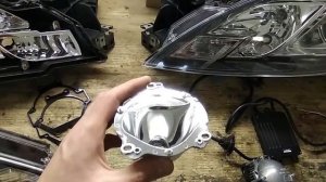 Тюнинг фар на Mazda 6 GH,  установка Bi Led модулей