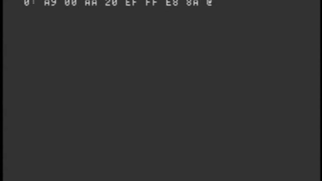Apple 1 Replica TE test HEX code WOZ monitor смотреть онлайн