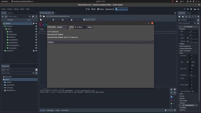 RU Godot 4 Localization Editor смотреть онлайн
