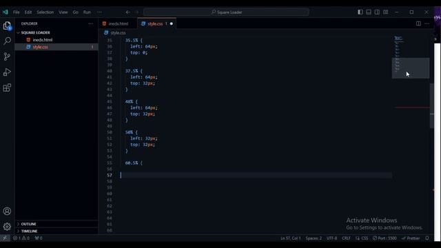 Let's Make a Powerful "Square Loader" , with HTML & CSS only !!! смотреть онлайн