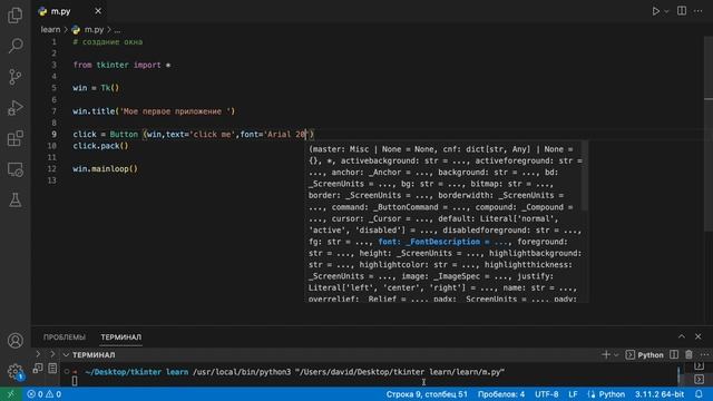 Урок 4. Создание окна. Python смотреть онлайн