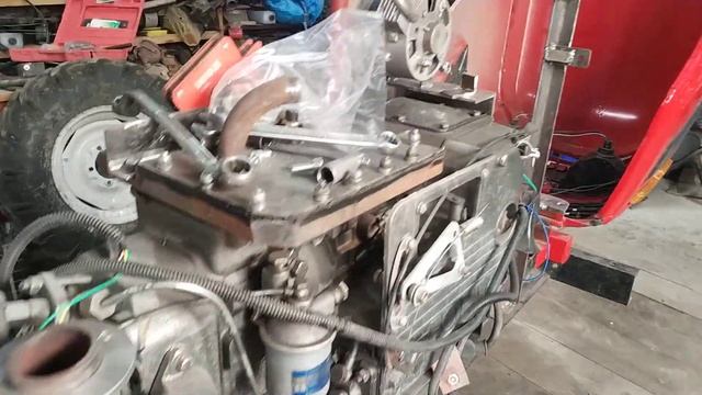 китайський мототрактор Forte T180 - переносимо фільтр під капот. смотреть онлайн