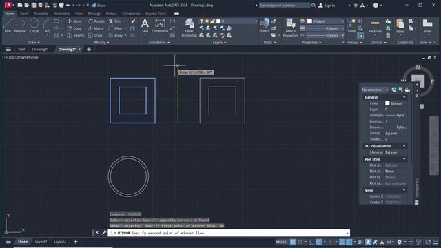 AutoCAD 2024 Course 09 Offset And Mirror Essential Training смотреть онлайн