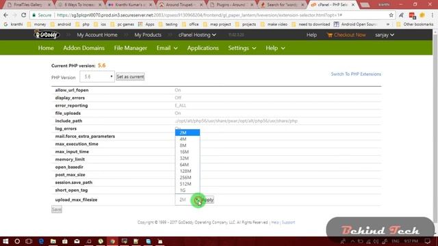 how to edit php ini in godady hosting смотреть онлайн