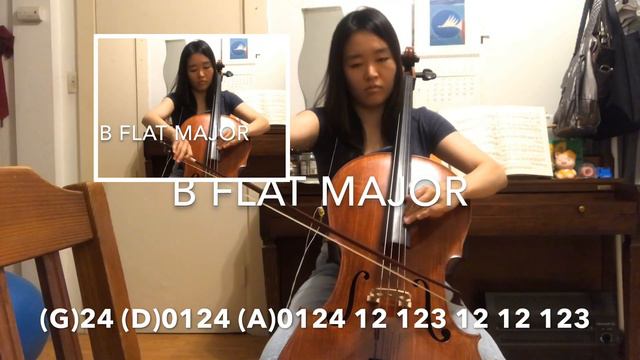Bb Major Scale 3 Octaves on the Cello (+2nd cello) Tuning: 440 Hz смотреть онлайн