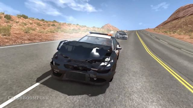 Crazy Police Chases #66 - BeamNG Drive Crashes смотреть онлайн