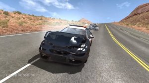 Crazy Police Chases #66 - BeamNG Drive Crashes