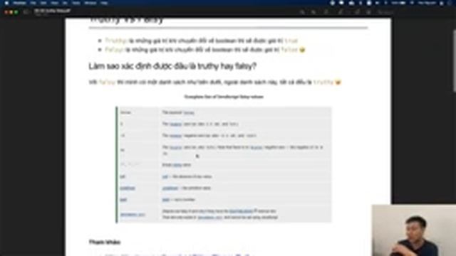 Javascript: 05-03 Truthy và Falsy смотреть онлайн