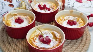 Десерт из обычной ряженки в духовке.