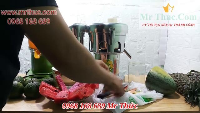 Dùng MÁY ÉP TRÁI CÂY CÔNG NGHIỆP CÔNG SUẤT LỚN Ép Nước Dưa Hấu Dễ Dàng Nhanh Chóng | MrThuc.Com смотреть онлайн