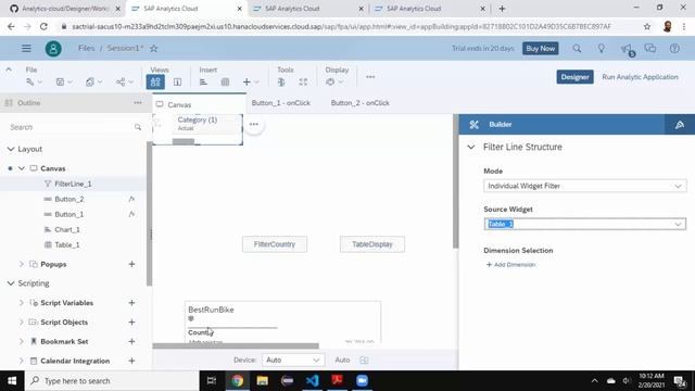 SAP Analytics cloud(SAC) Application Designer scripting basics Part 1 смотреть онлайн