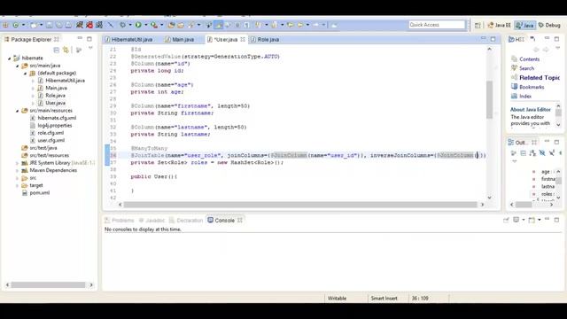 Java hibernate: JPA связь многие ко многим, урок 9! смотреть онлайн
