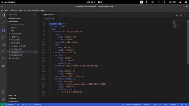 Jenkins Ansible Docker