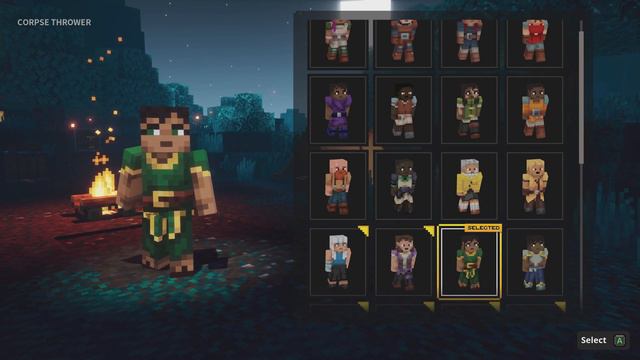 Minecraft Dungeons - Character Hero Default Options: Appearances Gameplay Xbox One X (2020) смотреть онлайн