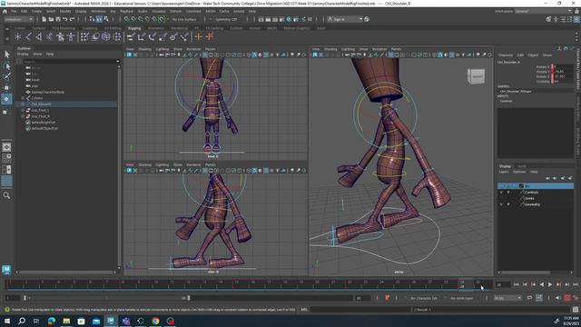 Brad's Easy Walk Cycle in Maya 2024 смотреть онлайн