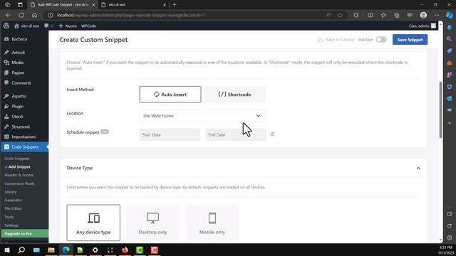 Installazione Codice Custom su WordPress con WPCode смотреть онлайн