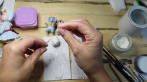 МК ватная игрушка «Зайка+зайка» (Часть 1).  DIY spun cotton toy «Bunny+bunny» (Part 1)