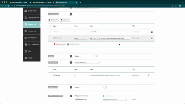 Amazon Route 53 | configuration with namecheap custom domain | AWS | Namecheap | Apache | EC2 | AWS смотреть онлайн