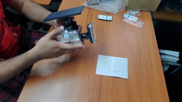 Aufixy Solar Motion Sensor Lights 122 LED 1000LM Wireless Waterproof Security LED Flood Light 2 Pac