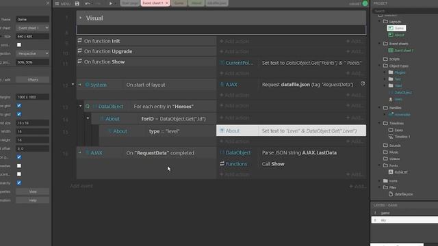 Construct 3 JSON | Хранение игровых данных смотреть онлайн
