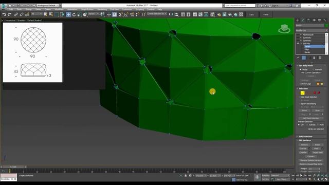 Round Tuffted Ottoman | 3ds Max modeling tutorials смотреть онлайн