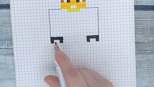 Как нарисовать ЕвгенаБро по клеточкам из МАЙНКРАФТА ? Рисунки по клеточкам minecraft смотреть онлайн