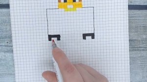 Как нарисовать ЕвгенаБро по клеточкам из МАЙНКРАФТА ? Рисунки по клеточкам minecraft