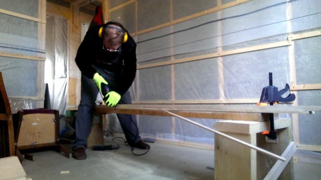 GOP-250, продольный распил евровагонки. смотреть онлайн