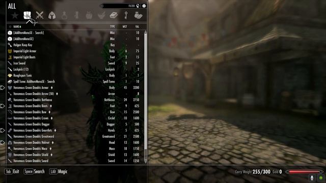 Venomous Green Daedric set Skyrim SE Xbox One/PC Mods смотреть онлайн