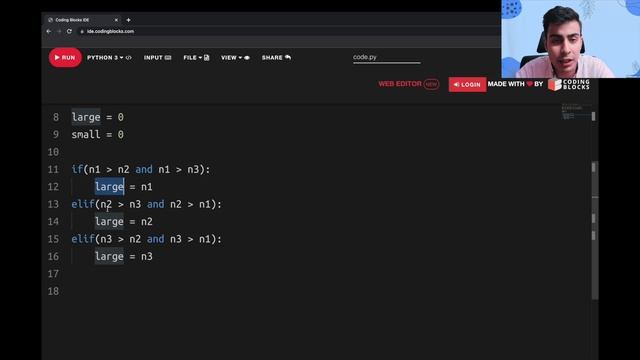 C6. Largest and Smallest Number using If Else | Python - Flow of Control | Class 11th смотреть онлайн