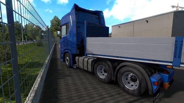 ETS 2 - Scania R500 with Double Dropside Trailers смотреть онлайн