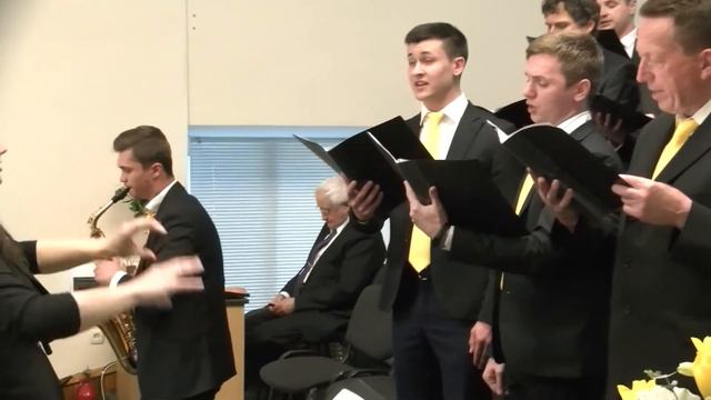28.04.2019 Мужской Хор, песня: "Хвалебными песнями" смотреть онлайн