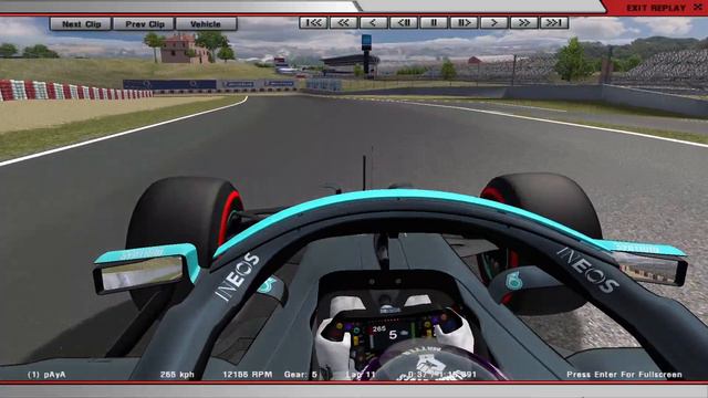 F1 2021 RFactor 1 - Barcelona GP - Mercedes W12 смотреть онлайн