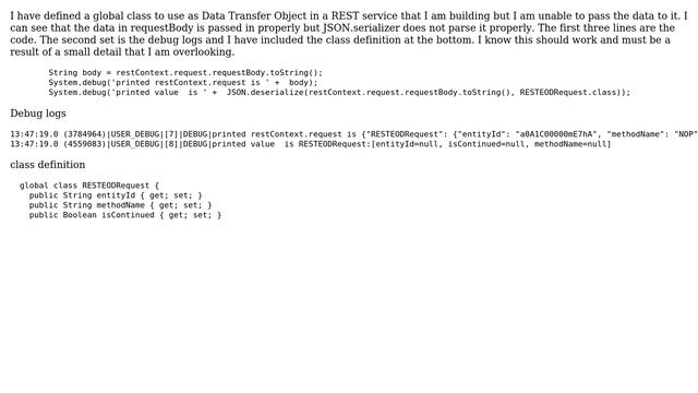 Salesforce: JSON.deserialize not parsing the values passed properly смотреть онлайн