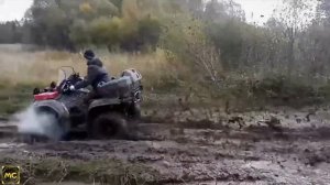 ?КАТАЮСЬ НА КВАДРОЦИКЛЕ ПО ГРЯЗИ НА ЗАДНЕМ ПРИВОДЕ!!!?