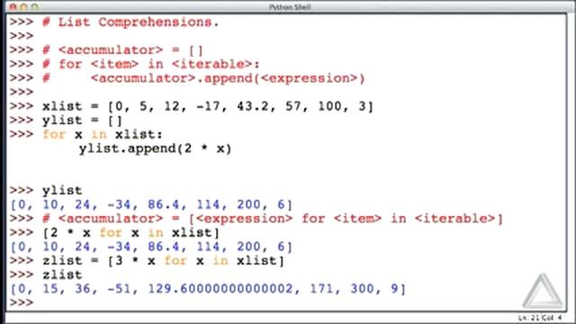Unit 09 Video 12: List Comprehensions смотреть онлайн