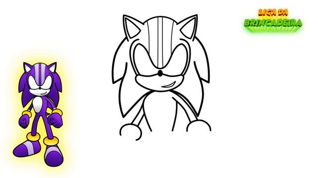 Como DESENHAR O DARKSPINE SONIC - Como DIBUJAR A DARKSPINE SONIC - How To DRAW DARKSPINE SONIC