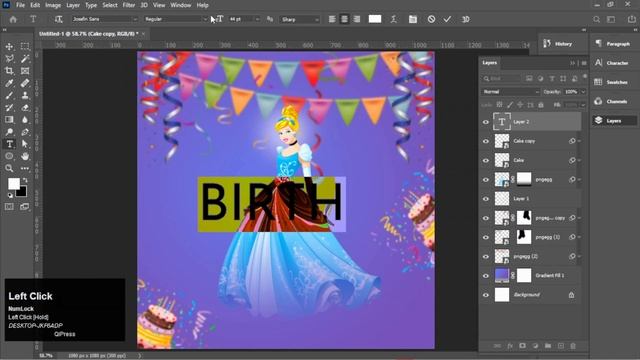 Birthday Poster Design in Adobe Photoshop || Photoshop Tutorial || Design With Frankee смотреть онлайн