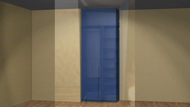 Шкаф в спальню синего цвета смотреть онлайн