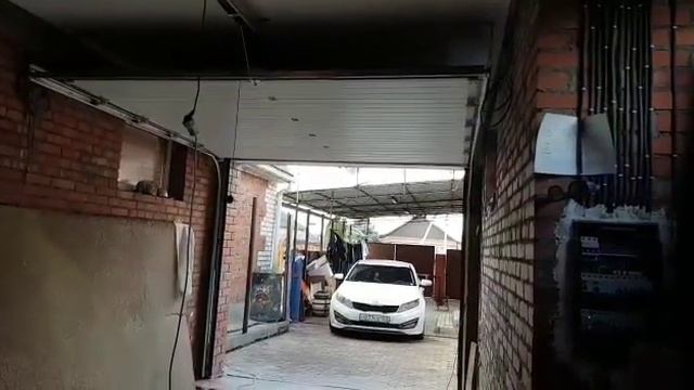 Секционные ворота с приводом Nice Shell75+удлинитель (umdom123.ru) смотреть онлайн