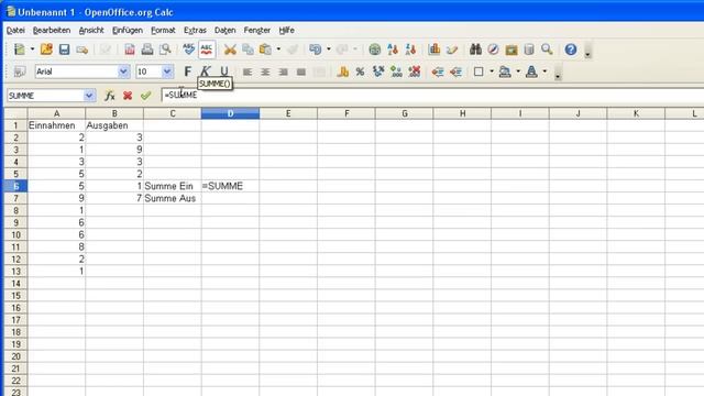 Open Office Calc - Spaltensummen bequem und schnell berechnen смотреть онлайн