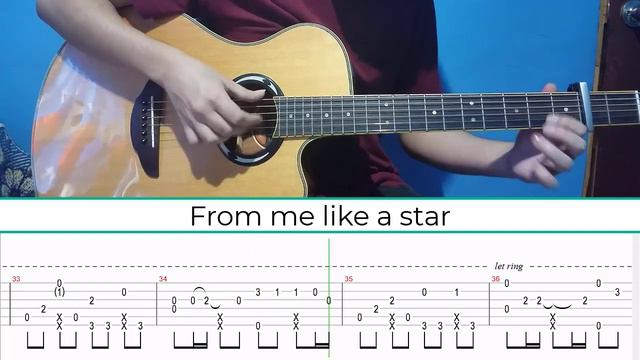 Fallen Star - The Neighbourhood | Fingerstyle Guitar | TAB + Lyrics + Chords смотреть онлайн